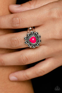 Fruity Frou-Frou - Pink Dainty Ring