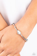 Load image into Gallery viewer, Chiseled Craze - White Bangle Bracelet