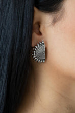 Load image into Gallery viewer, Fiercely Fanned Out - Silver Post Earrings