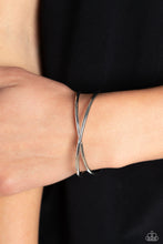 Load image into Gallery viewer, Teasing Twist - Silver Cuff Bracelet