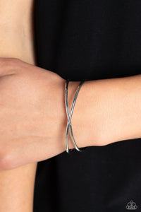 Teasing Twist - Silver Cuff Bracelet