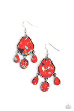 Load image into Gallery viewer, Organic Optimism - Red Earrings