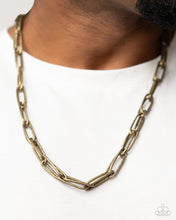 Load image into Gallery viewer, Paperclip Power - Brass Necklace