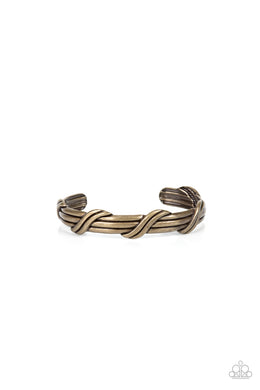 Last Man Standing - Brass Cuff Bracelet