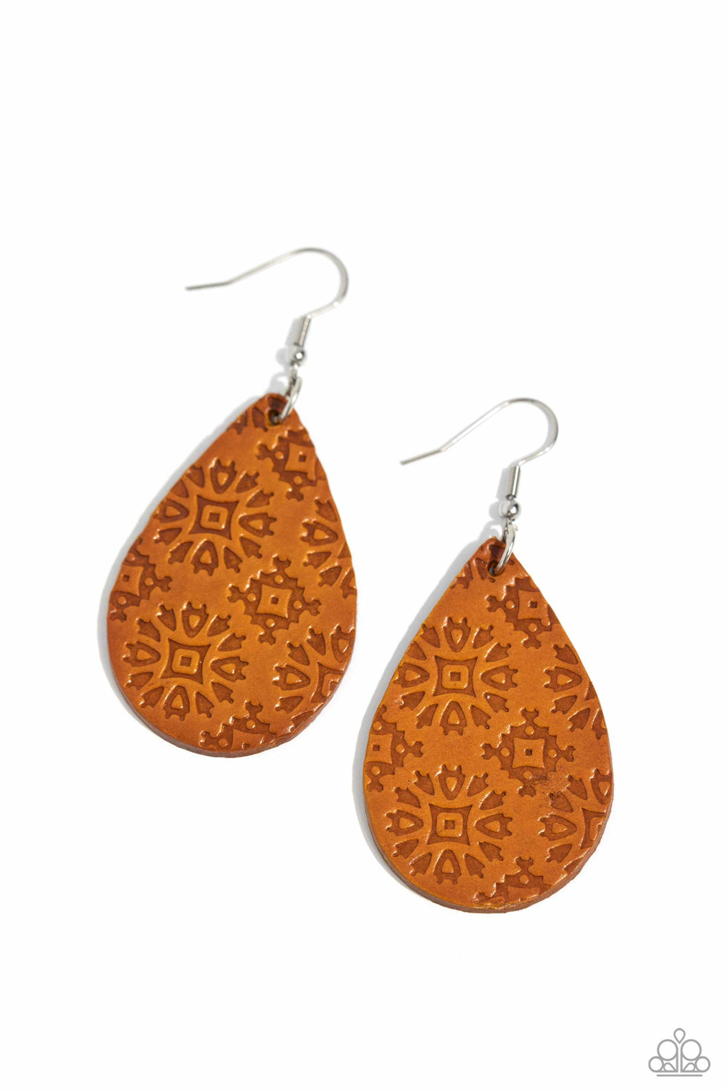 Stylishly Subtropical - Orange Earrings