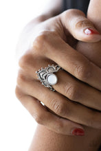 Load image into Gallery viewer, Lotus Solstice - White Dainty Ring