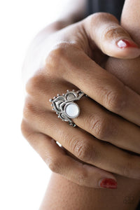 Lotus Solstice - White Dainty Ring