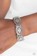 Load image into Gallery viewer, Curly Chic - Silver Stretchy Bracelet