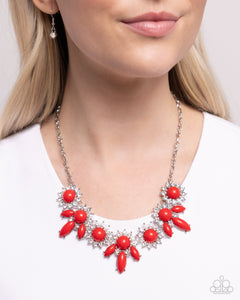 Flair for the Feminine - Red Necklace