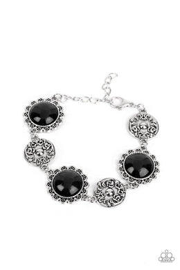 Positively Poppy - Black Bracelet