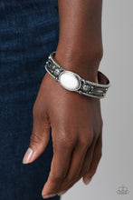 Load image into Gallery viewer, Rural Repose - White Cuff Bracelet