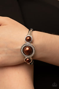 Debutante Daydream - Brown Hinged Bracelet