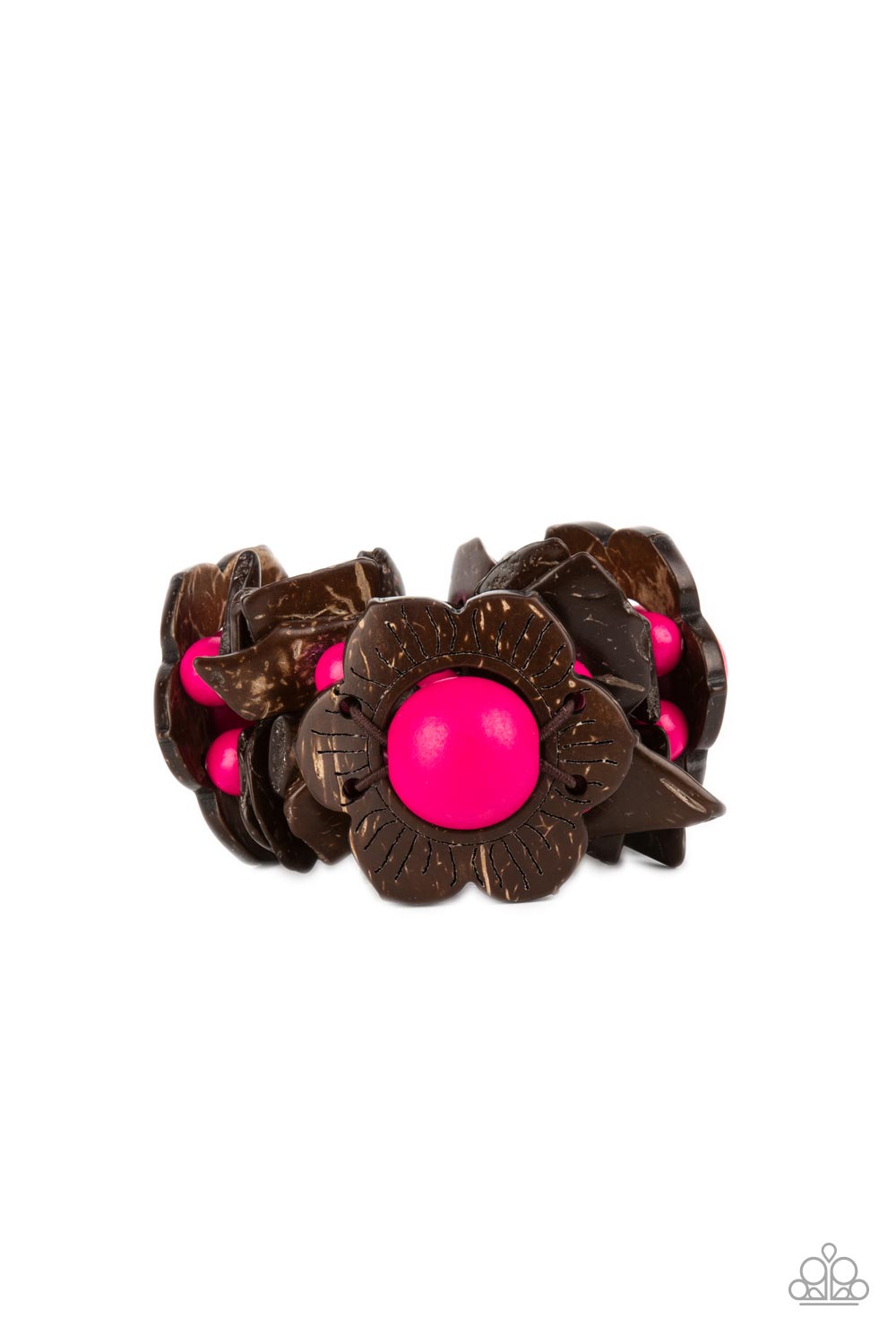 Mediterranean Mangrove - Pink Stretchy Bracelet