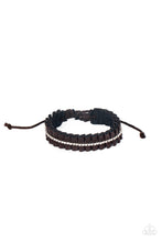 Load image into Gallery viewer, Pretty, Pretty PLEATS - Brown Sliding Knot Bracelet