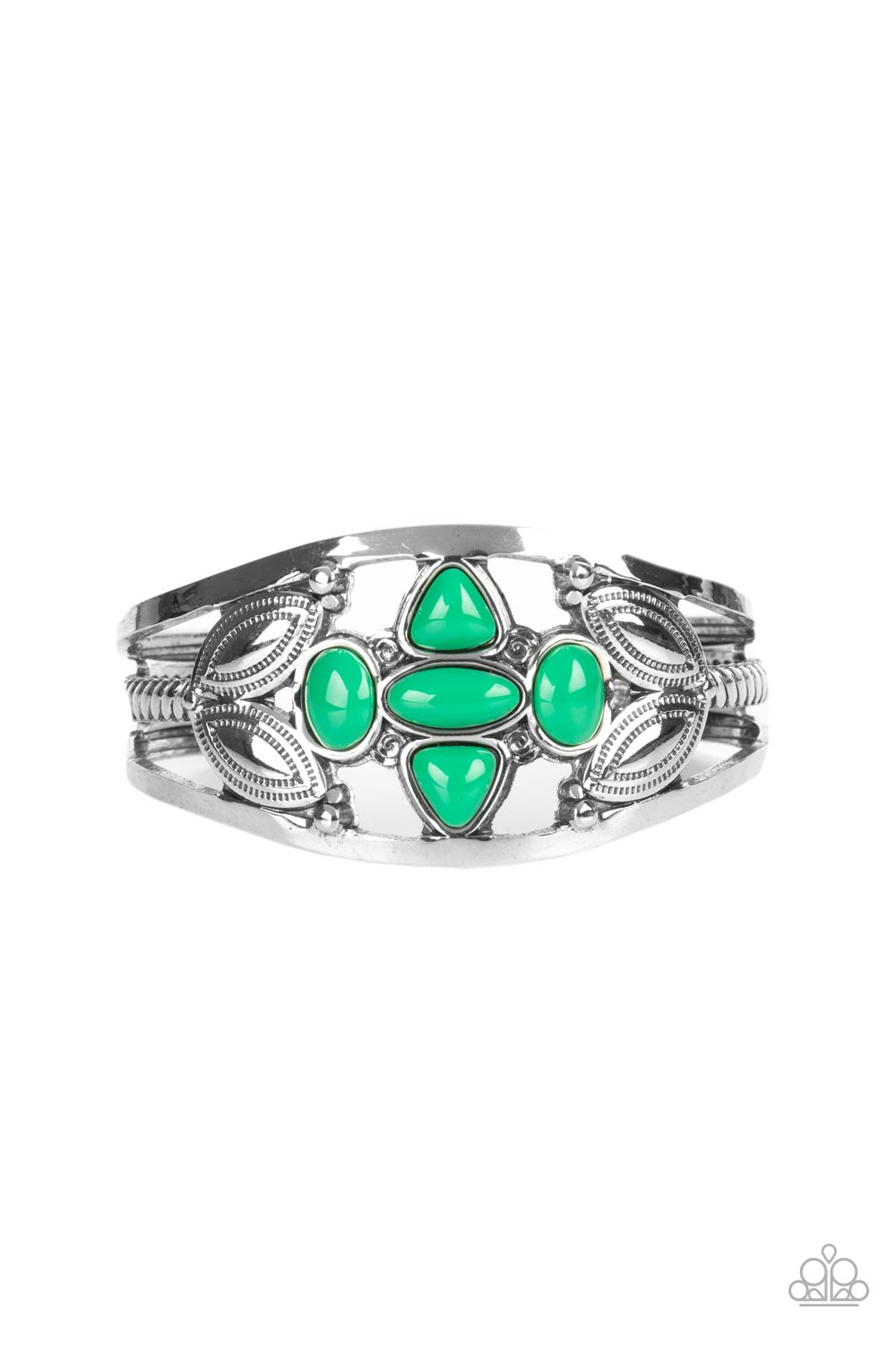 Caribbean Cabana - Green Cuff Bracelet