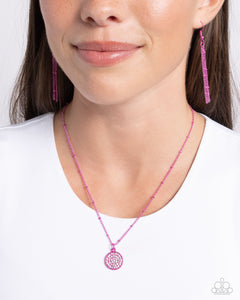 Bejeweled Basic - Pink Necklace