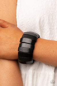 Boardwalk Bonanza - Black Stretchy Bracelet