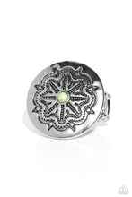 Load image into Gallery viewer, Carved Coachella - Green Ring