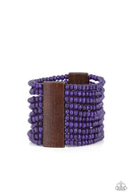 Load image into Gallery viewer, Waikiki Wonderland - Purple Stretchy Bracelet