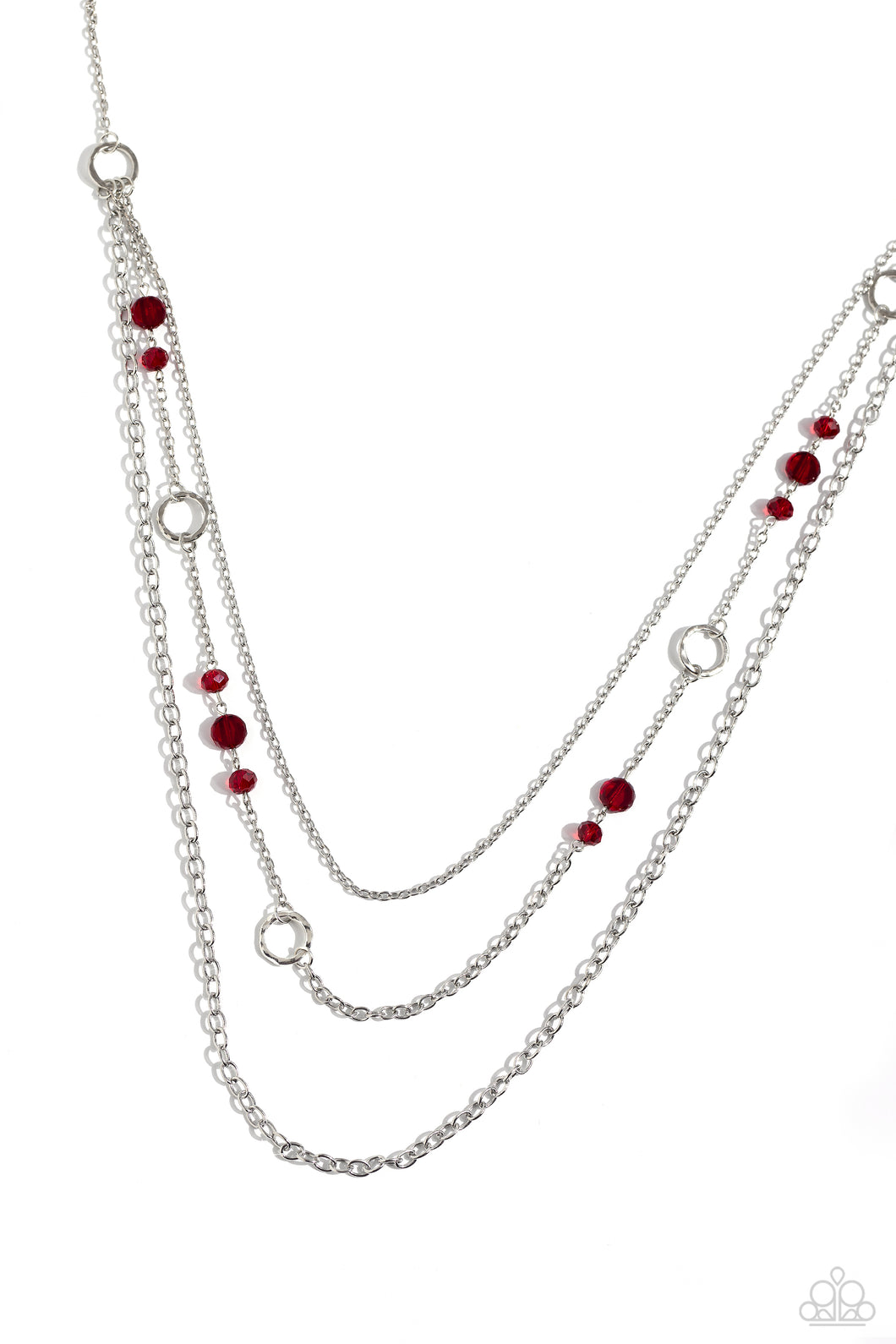 Starry-Eyed Eloquence - Red Necklace