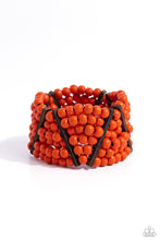 Load image into Gallery viewer, Way Off TROPIC - Orange Stretchy Bracelet