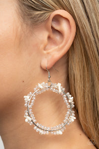 Ocean Surf - White Earrings