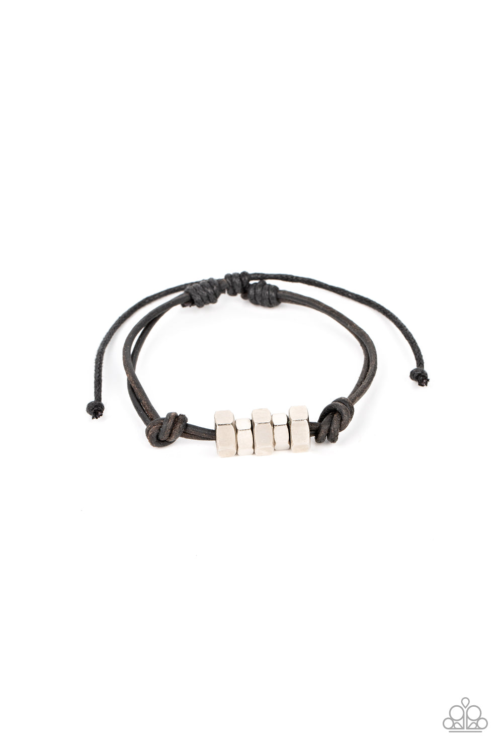 Bolt Out - Black Sliding Knot Bracelet