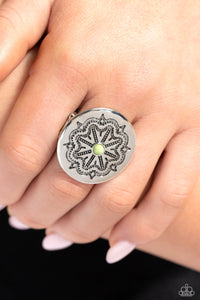 Carved Coachella - Green Ring