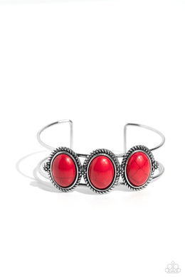 Badlands Backdrop - Red Cuff Bracelet