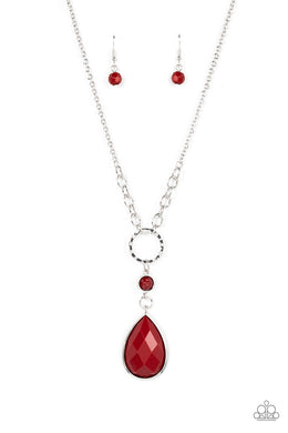 Valley Girl Glamour - Red Necklace