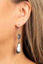 Load image into Gallery viewer, Montana Mountains - White Earrings