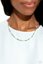 Load image into Gallery viewer, Colorblock Charm - Green Necklace