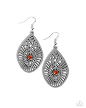 Load image into Gallery viewer, Modern Mural - Orange Earrings