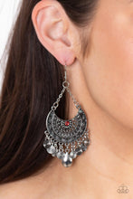 Load image into Gallery viewer, Lunar Allure - Red Earrings