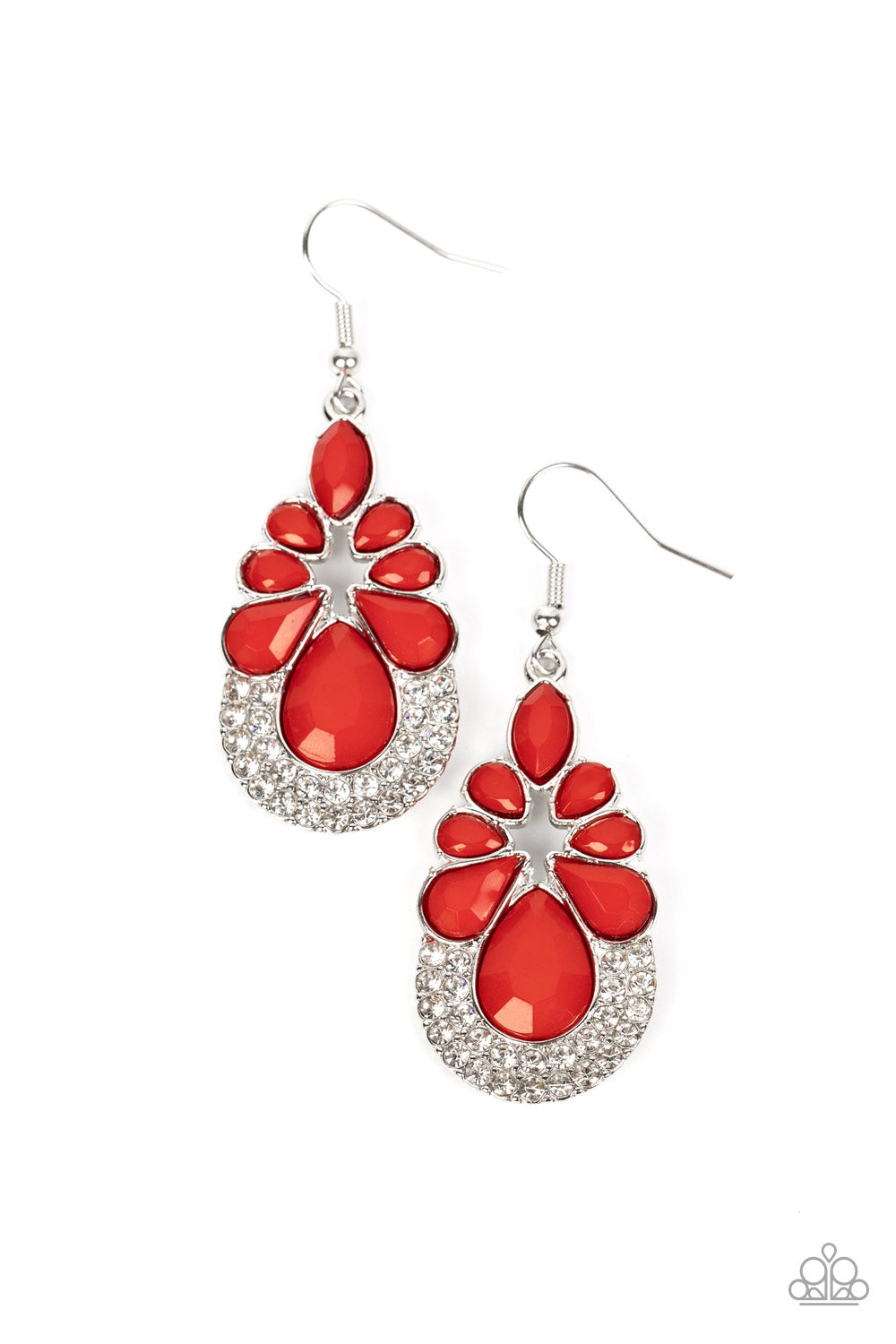 Beachfront Formal - Red Earrings