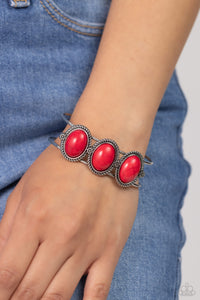 Badlands Backdrop - Red Cuff Bracelet