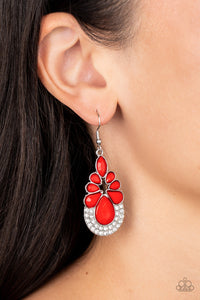 Beachfront Formal - Red Earrings