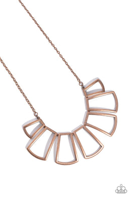 Full-Fledged Framed - Copper Necklace