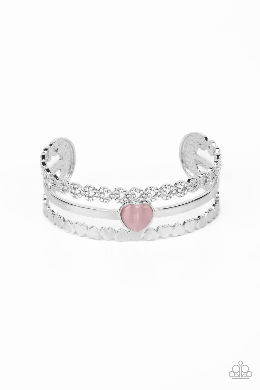 You Win My Heart - Pink Cuff Bracelet