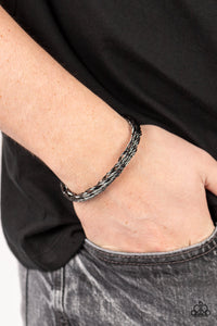 Rally Together - Black Gunmetal Cuff Bracelet