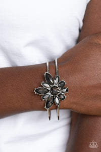 Chic Corsage - Silver Hinged Bracelet