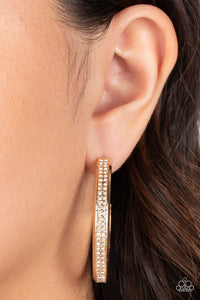 Flash Freeze - Gold Hoop Earrings