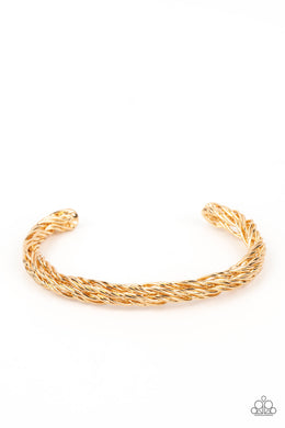 Rally Together - Gold Cuff Bracelet