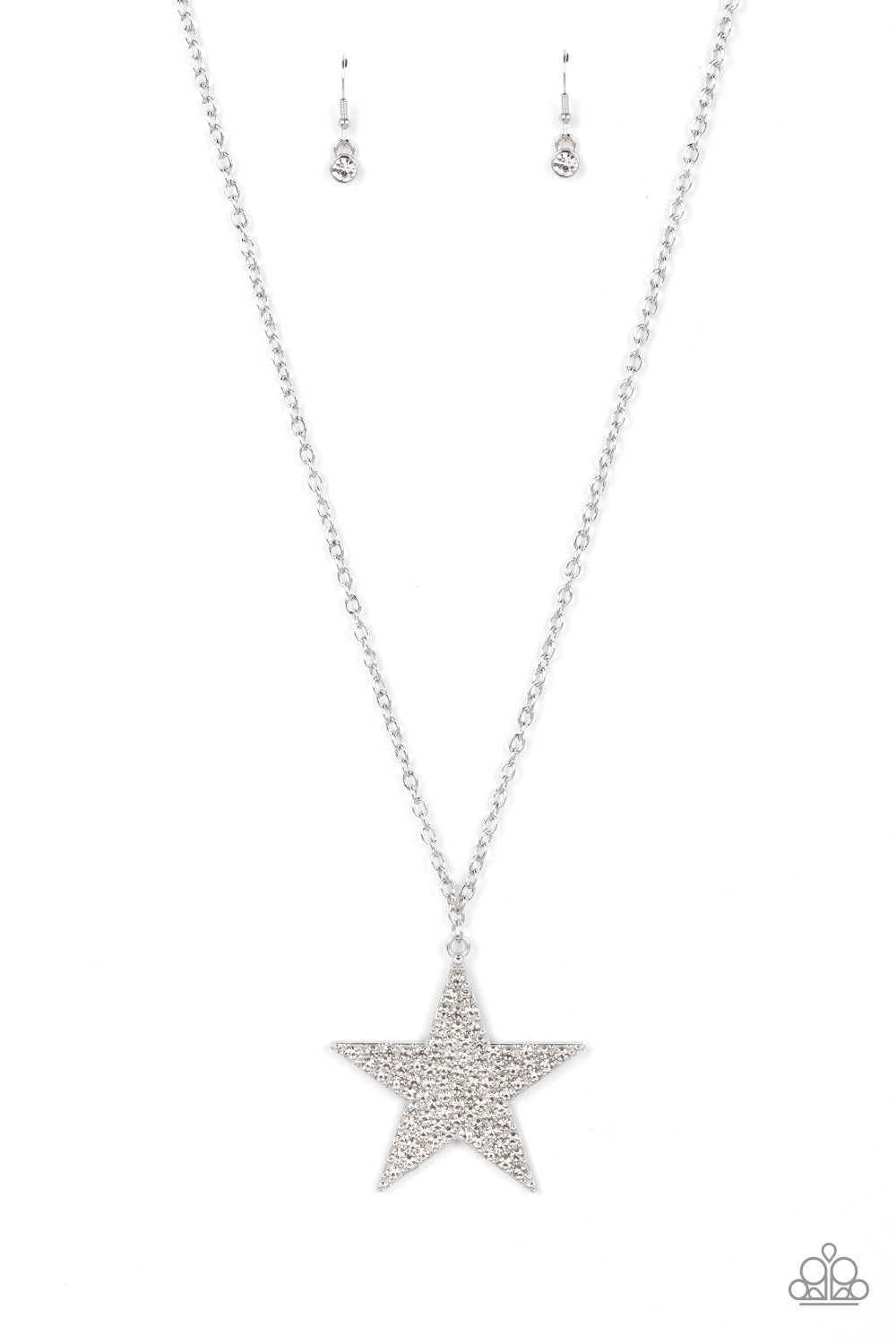 Rock Star Sparkle - White Necklace