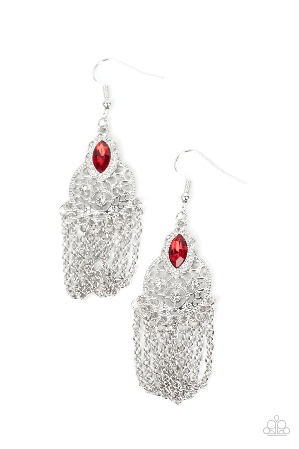 Pressed for CHIME - Red Earrings