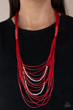 Load image into Gallery viewer, Nice CORD-ination - Red Necklace