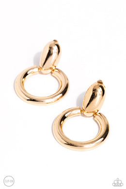 Ancient Artisan - Gold Clip-On Earrings