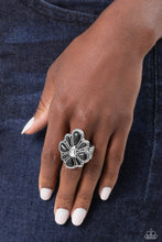 Load image into Gallery viewer, Floral Folklore - Black Ring