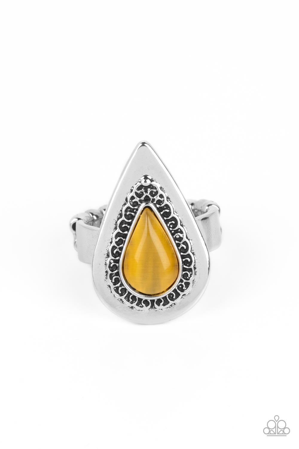 Earthy Glow - Yellow Dainty Ring