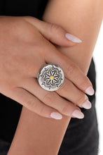 Load image into Gallery viewer, Carved Coachella - Yellow Ring